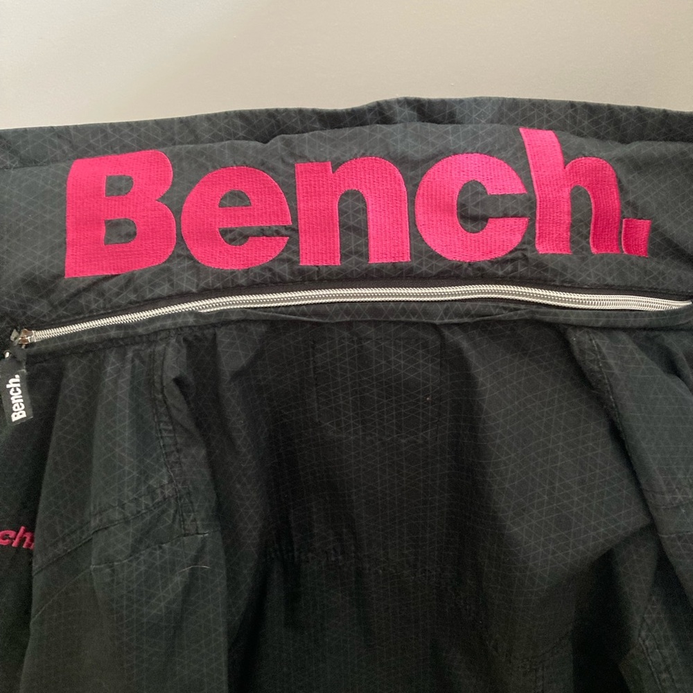 Bench Black Utility Jacket with Pink Accents